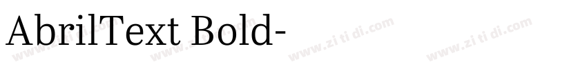AbrilText Bold字体转换 AbrilText Bold字体转换